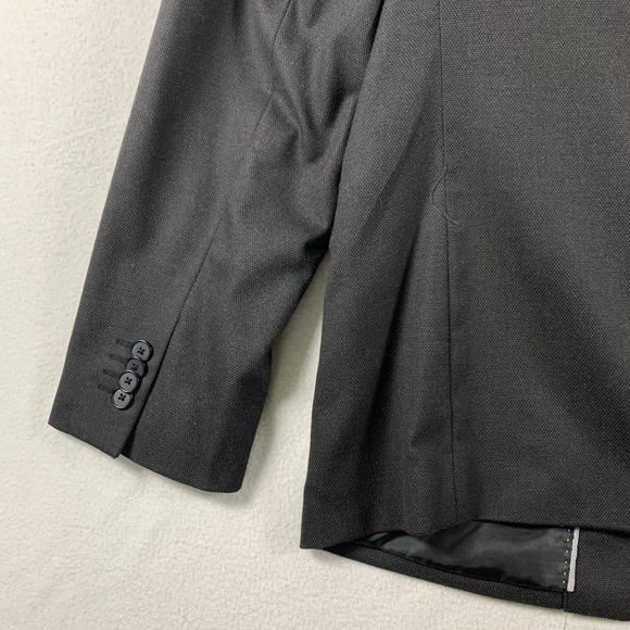 Banana Republic Slim Fit Blazer Jacket Mens 44R Gray Career Business - Picture 10 of 15